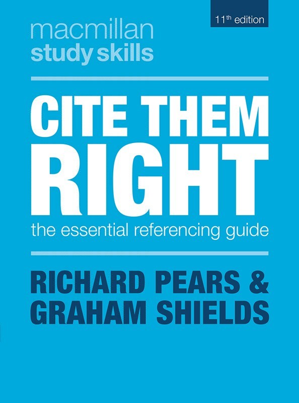 Cite Them Right guidebook cover (Harvard edition)